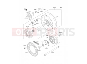 KAWASAKI 1996 Rear Hub