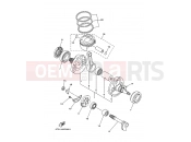 YAMAHA YFZ 450 YFZ450 YFZ450T 5TG9 2005 CRANKSHAFT & PISTON