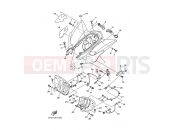 YAMAHA YFZ 450 YFZ450 YFZ450T 5TG9 2005 REAR FENDER