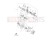 YAMAHA YFZ 450 YFZ450 YFZ450T 5TG9 2005 REAR BRAKE CALIPER