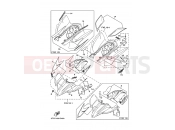 YAMAHA YFZ 450 YFZ450 YFZ450T 5TG9 2005 EMBLEM & LABEL 3