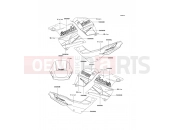 KAWASAKI 1997 Decals(White/Green)