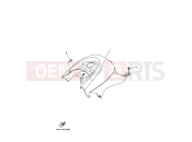 YAMAHA YFM 250 Bruin YFM250 YFM250BT BRUIN 250 1P02 2005 SIDE COVER