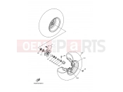 YAMAHA YFM 250 Bruin YFM250 YFM250BT BRUIN 250 1P02 2005 FRONT WHEEL