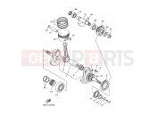 YAMAHA YFM 660 Grizzly YFM660FWA YFM66FAHT GRIZZLY 2C61 2005 CRANKSHAFT & PISTON