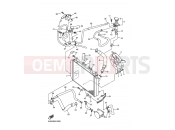YAMAHA FJR 1300 FJR1300A (5VSD) 2005 RADIATOR & HOSE