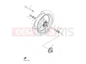 YAMAHA FJR 1300 FJR1300A (5VSD) 2005 FRONT WHEEL