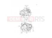 KAWASAKI VN1500 CLASSIC (VN1500-E2) Crankcase Bolt Pattern