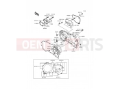 KAWASAKI VN1500 CLASSIC (VN1500-E2) Right Engine Cover(s)