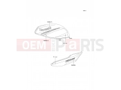 KAWASAKI 2003 Decals(Silver)