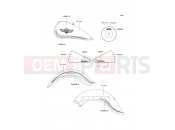 KAWASAKI 2003 Decals(Silver)
