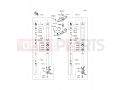 KAWASAKI 1400GTR ABS (ZG1400A8F) Front Fork(-JKBZGT40AAA022218)