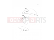 KAWASAKI ER-6n ABS (ER650B8F) Decals(Blue)(Black)