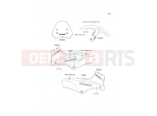 KAWASAKI 2008 Decals(Silver)