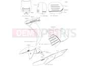 KAWASAKI GTR1400 ABS (ZG1400EHF) Decals(Gray)