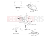 KAWASAKI NINJA 650 (EX650KHF) Decals(Gray)