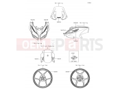 KAWASAKI VERSYS 650 (KLE650FHFA) Decals(Black)(FHF)