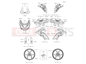 KAWASAKI VERSYS 650 (KLE650FHFA) Decals(Green)(FHFA)