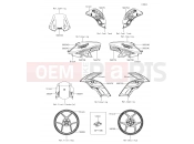 KAWASAKI VERSYS 650 (KLE650FHFA) Decals(Green)(FJFA)