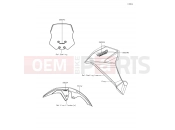 KAWASAKI 2018 Decals(Gray)