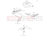 KAWASAKI 2018 Decals(Gray)