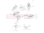 KAWASAKI 2018 Decals(Green)