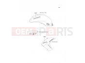 KAWASAKI 2010 Decals(C.B.Orange)(P.S.White)