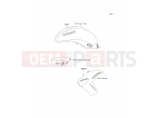 KAWASAKI 2010 Decals(P.B.Orange)(P.White)
