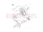 KAWASAKI ER-6f (EX650CBF) Rear Hub