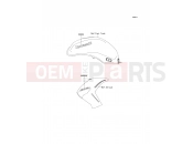 KAWASAKI 2011 Decals(Orange)(P.White)