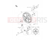 KAWASAKI NINJA 250R (EX250KBF) Front Hub