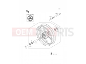 KAWASAKI ER-6n (ER650EDS) Front Hub