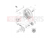 KAWASAKI ER-6f ABS (EX650FEF) Rear Hub
