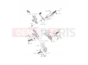 KAWASAKI 2014 Footrests