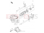KAWASAKI Z1000 (ZR1000FEFA) Gear Change Drum/Shift Fork(s)