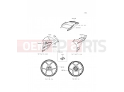 KAWASAKI 2014 Decals(Red)