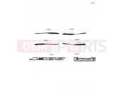 KAWASAKI J300 (SC300AFFA) Decals(Green/Black)