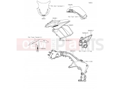 KAWASAKI 2015 Decals(Gray)(Blue)