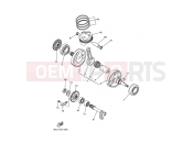 YAMAHA YZ 250 F YZ250F (5XC6) 2005 CRANKSHAFT & PISTON