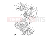 YAMAHA YZ 250 F YZ250F (5XC6) 2005 CRANKCASE COVER 1