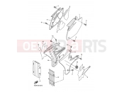 YAMAHA YZ 250 F YZ250F (5XC6) 2005 SIDE COVER