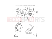 YAMAHA YZ 250 F YZ250F (5XC6) 2005 FRONT BRAKE CALIPER