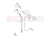 YAMAHA YZ 250 F YZ250F (5XC6) 2005 STEERING HANDLE & CABLE