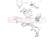 KAWASAKI 2015 Decals(Gray)(Blue)
