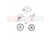 KAWASAKI 2015 Decals(White)