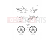 KAWASAKI 2016 Decals(White)