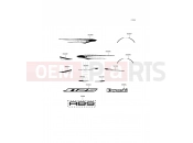 KAWASAKI 2016 Decals(Black)