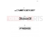 KAWASAKI 2016 Decals(White)