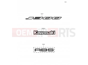 KAWASAKI 2016 Decals(Black)