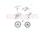 KAWASAKI 2016 Decals(White)